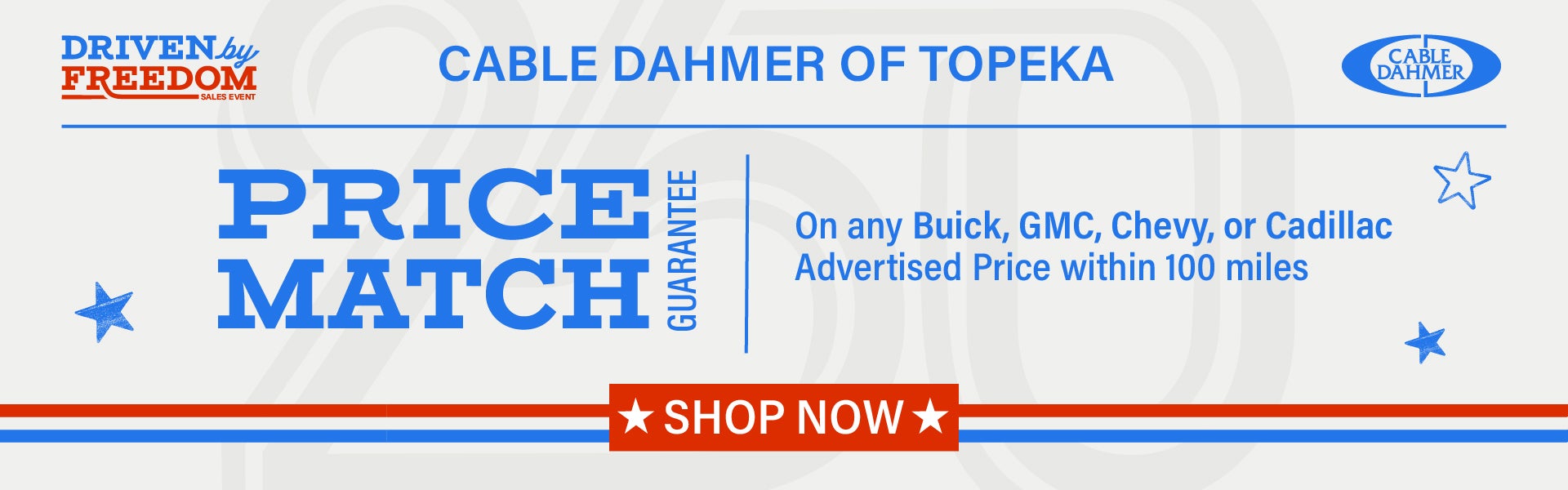 On any Buick, GMC, Chevy, or Cadillac Advertised Price withi