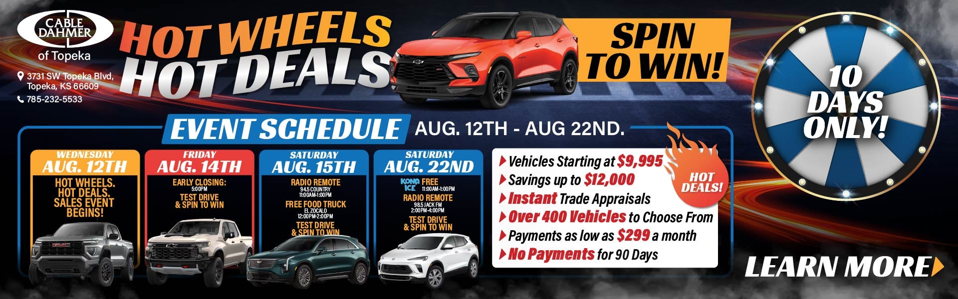 Race in for the Hottest Deals of the Summer!