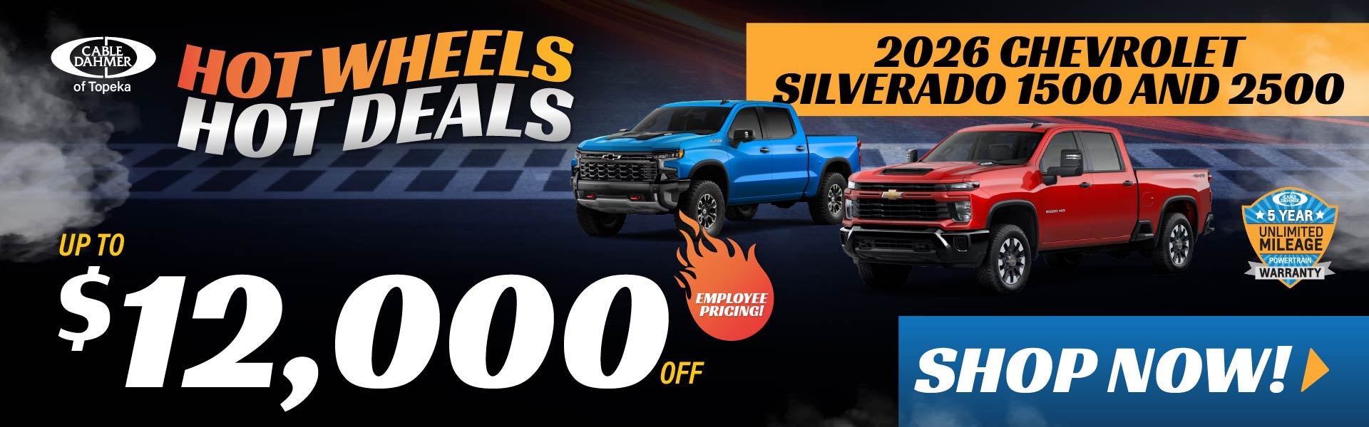 Up to $12,000 OFF
