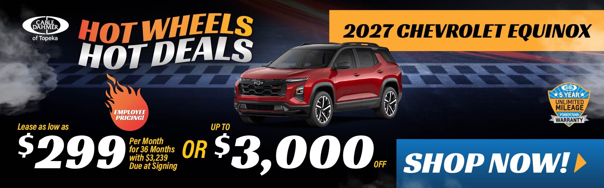Lease as low as $299/mo for 36 months with $3,239 due at sig