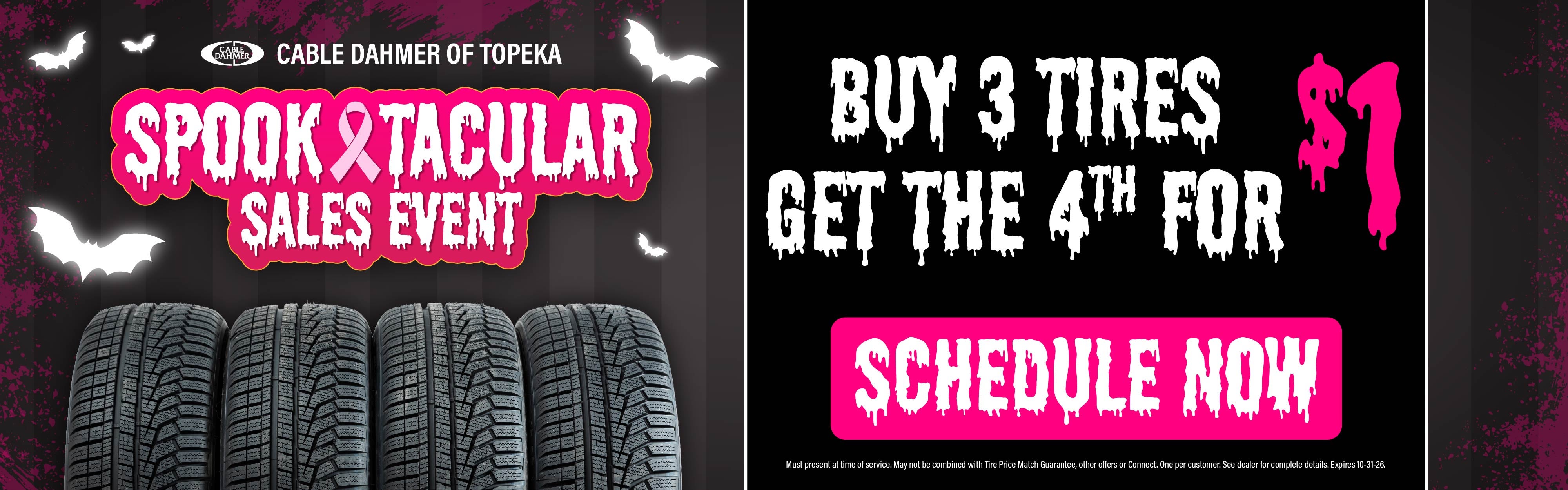 Buy 3 Tires, Get the 4th for $1
