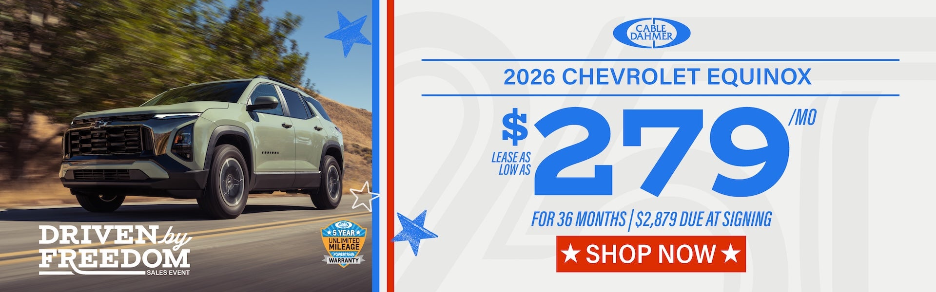 2026 Equinox lease as low as $279/mo