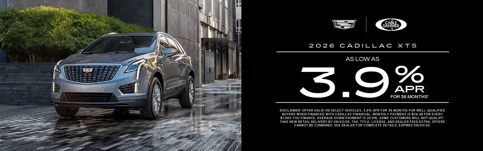 As low as 0% APR for 36 months