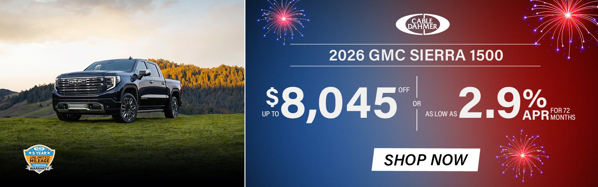 Sierra 1500 Up to 8045 Off or 2.9% for 72 months