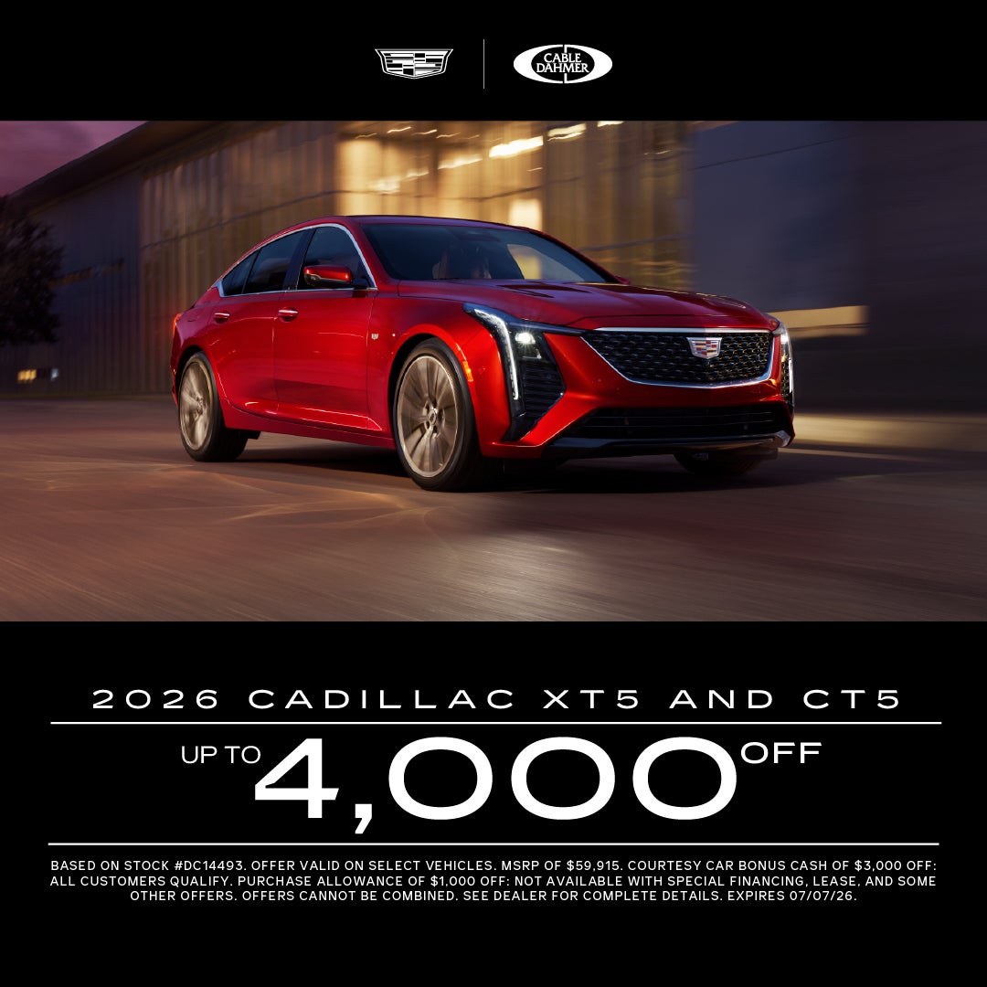2026 Cadillac XT5 and CT5