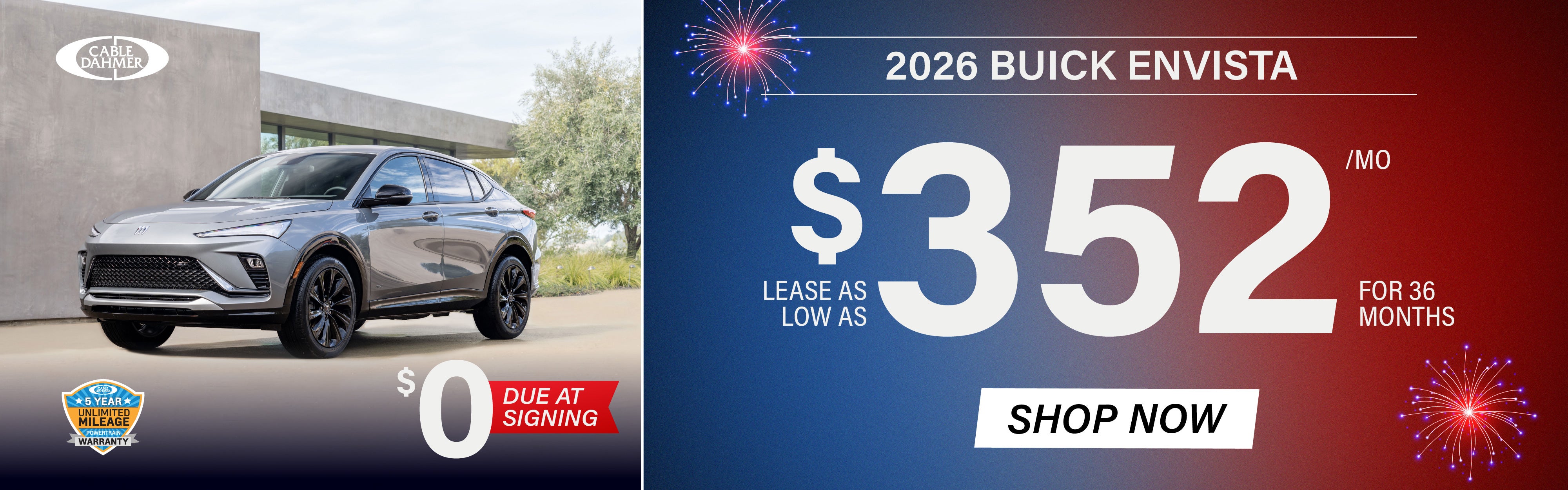 Lease as low as $352/mo for 36 months with $0 due at signing